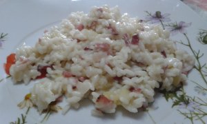 Ricetta Risotto mela pancetta e gorgonzola