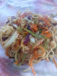 Noodles con verdure